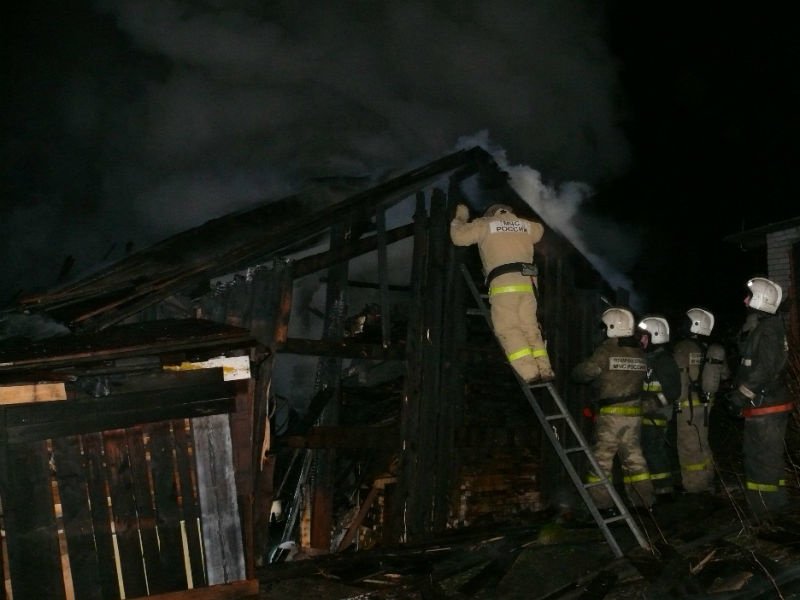 Пожар в хозяйственной постройке в городском округе Луховицы